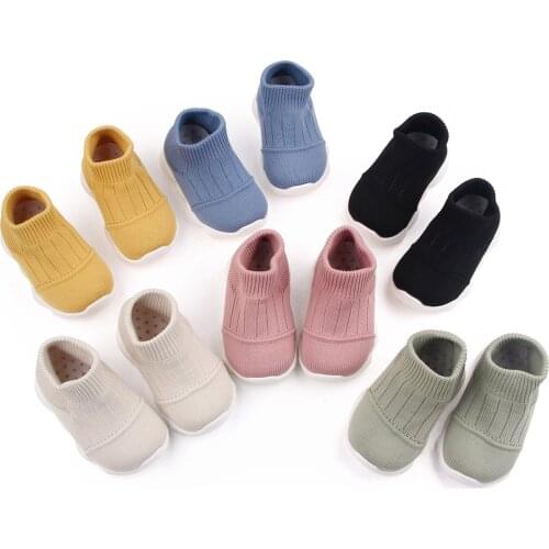 Fashion Newborn Infant Baby Girls Boys Solid Soft Sole Breathable Mesh Socks Shoes Moccasins Slip-on First Walkers Sneakers#p4