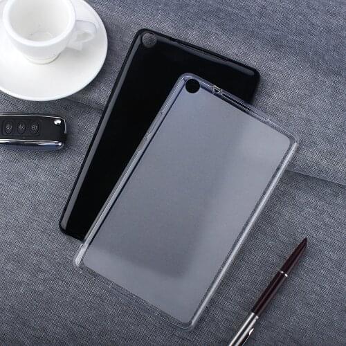 Soft Clear Tablet Silicon Cover for Huawei MediaPad M5 Lite 8 8.0 JDN2-W09 JDN2-AL00 Case Coque Funda Protective Shell Black