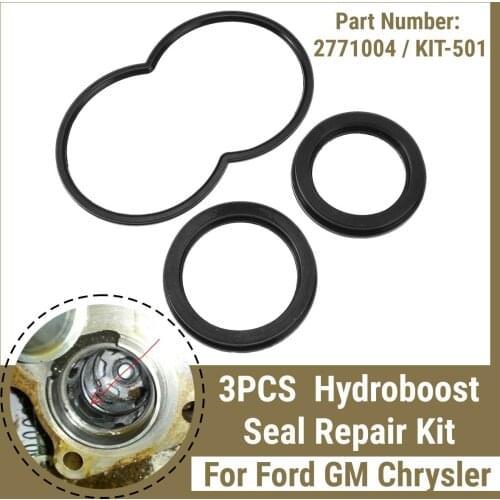 3 Piece Hydroboost Repair Kit Chevy GMC Ford GM Dodge Seal Kit Hydro-Boost Leak 2771004 KIT-501