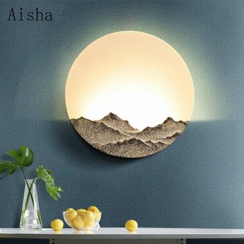 New Chinese Style Wall Lamp LED Bedroom Creative Personality Bedside Lamp Zen Aisle Lamp Bedroom Lights Led Home Lights