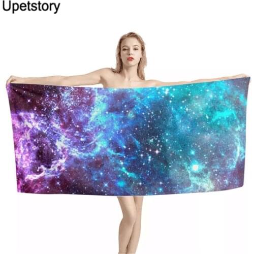 New Galaxy Star Printed 1 Pc Quicky-dry Microfiber Bath Towels 75*150cm Beach Towel Large Sport Towels Camping Accessories