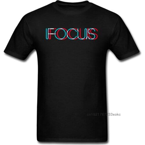 Casual FOCUS Tops & Tees for Men Classic Summer Round Neck 100% Cotton Short Sleeve T-shirts Custom Tee-Shirts