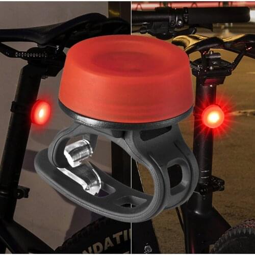 ROCKBROS Mini Bicycle Tail Light Bike Rear Light Taillight Flashlight Night Safety Warning Helmet Lights Cycling accessory