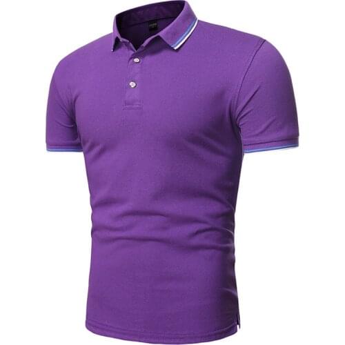 2021 New Summer High Quality Men Polo Shirts Casual Business Social Short Sleeve Fashion Mens Shirts Stand Collar Polo Shirt