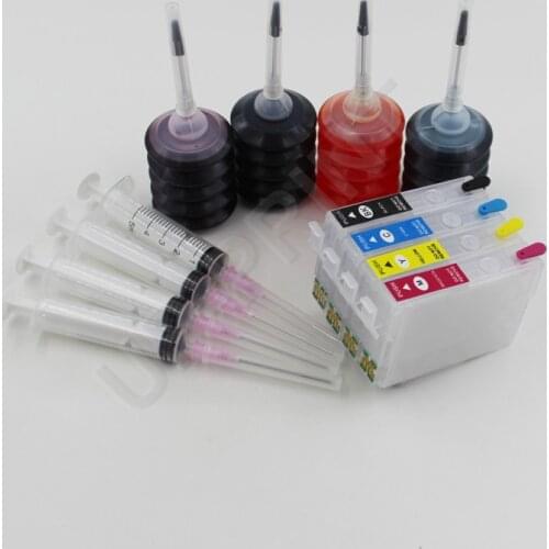 UP 1SET new FOR Europe T02W1 T502 T502XL Refill ink cartridges+ ink compatible for Epson XP-5100 XP-5105 WF-2865 WF-2860 printer