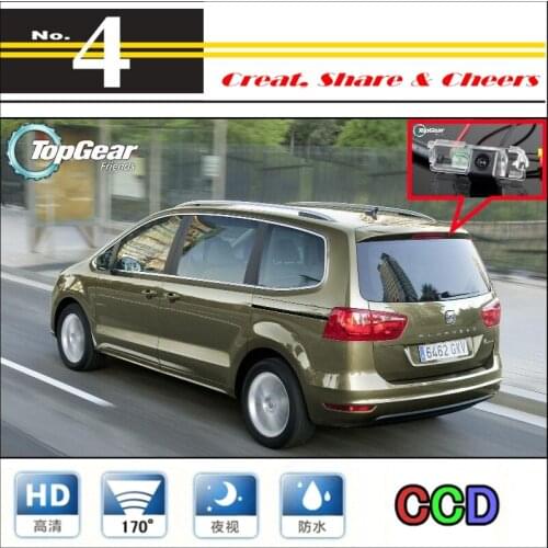 High Quality Rear View Back Up Waterproof Camera For PAL / NTSC To Tuning | CCD + RCA Connector Car Camera For SEAT Alhambra 7N