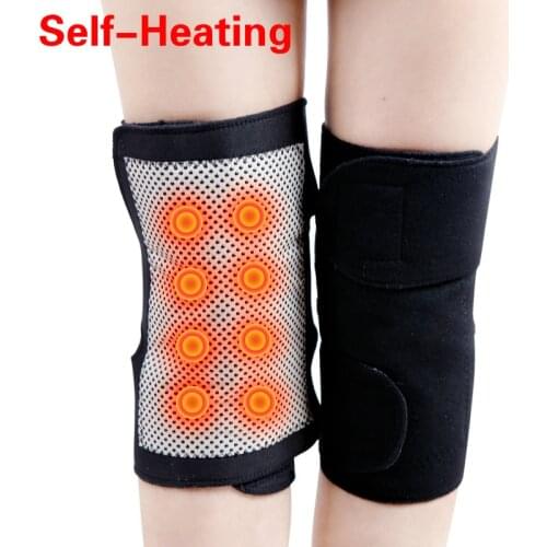 1Pair Tourmaline Self Heating Knee pads Support 8 Magnetic Therapy KneePad Pain Relief Arthritis Knee Patella Massage Sleeves