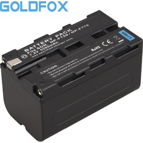 1pc High Capacity 5200mAh NP-F770 NP-F750 NP F770 np f750 NPF770 750 Battery for Sony NP-F770 NP-F750 F960 F970 Camera Battery