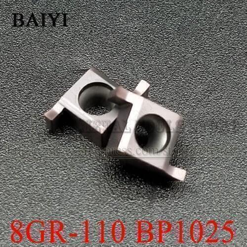 10pcs 8GR Inside Groove Carbide Turning Inserts 8GR 110 Indexable Blade Suit for Grooving Turning Tools slotting turning tool