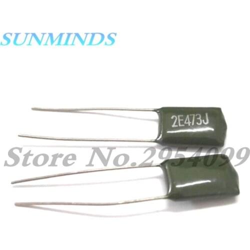 10pcs Polyester Film Capacitor 2E473J 250V 0.047UF 47NF