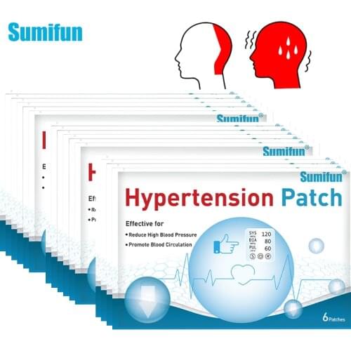 Sumifun 120Pcs/20 Bags Anti Hypertension Patch Chinese Natural Herbal Medications Treatment High Blood Pressure Plaster D3576