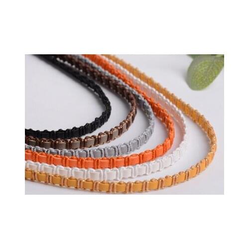 13meters White Black Orange Lace ribbon Clothes Clothing Curtain Accessories Weaving diy Decorative Lace Trimming