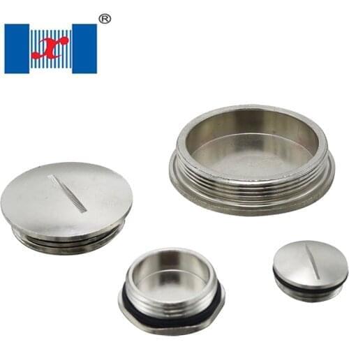 2Pcs/Lot PG21 Brass Screw Cap For Cable Gland Stop Plugs