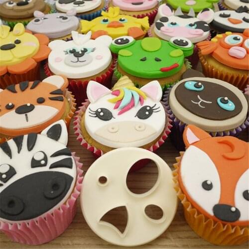 3D Cartoon Tiger Silicone Molds DIY Baby Party Cupcake Topper Fondant Cake Decorating Tools Candy Clay Chocolate Gumpaste Moulds