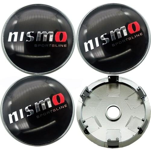 4pcs/lot 60mm Car Wheel Center Hub Caps Car Wheel Rim Hubcap Badge Covers For NISMO Nissans Tiida Teana Skyline Juke X-trail