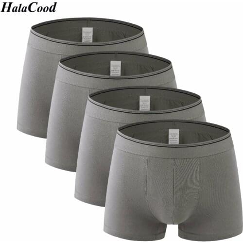 4Pcs\lot Brand High Quality Fashion Sexy Cotton Mens Underwear Boxers Shorts Trunks Mr Underwear Pouch Casual Mens Underpant 9XL