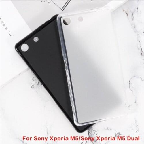 For Sony Xperia M5 Case Anti-knock Soft TPU Case For Sony Xperia M5 Dual Anti Skid Silicone Protection Back Cover Capa
