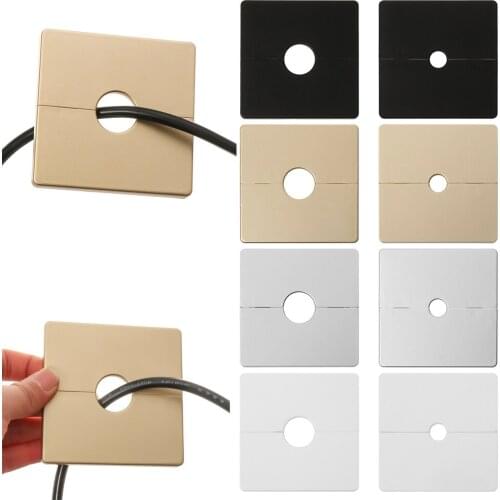86Type Air-conditioning Wall Wire Hole Decor Cover Reserved Drill Hole Panel Cabinet Office Desk Hole Cap Dust Pipe Plug Tools