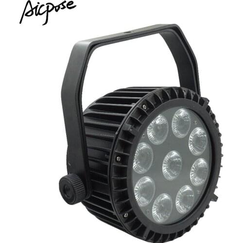 Led Par Light 9*10W RGBW 4 in 1 Outdoor Waterproof Stage Light IP65 Waterproof 9x10w Big Lens Led Par 64 With DMX512 Control
