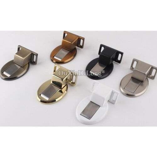 High Quality Strong Magnetic Door Stops Powerful Invisible Floor-mounted Door Holder Catch Rubber Door Stopper Stops No Drilling