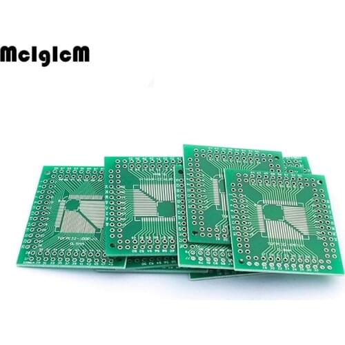 MCIGICM 100PCS FQFP TQFP 32 44 64 80 100 LQFP to DIP Transfer Board DIP Pin Board Pitch Adapter NEW