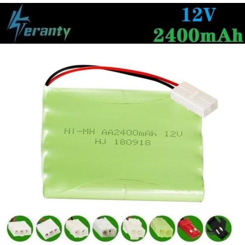 H Model ) 12v 2400mah NiMH Battery For Rc toy Car Tanks Trains Robot Boat Gun Ni-MH AA 700mah 12v Rechargeable Battery 1Pcs