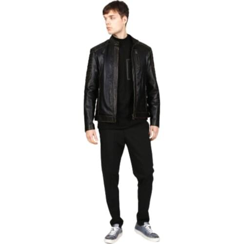 Mens Lambskin jacket for men style Motorcycle winter coat Warm Genuine Leather different sizes suede casaco chaquetas