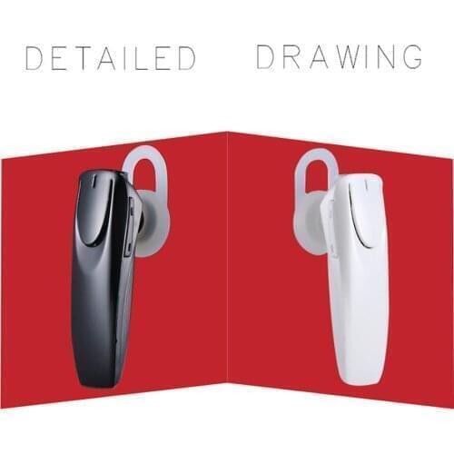 Kebidu new wireless bluetooth earphone Ear-hook Handsfree Business headset with mic Sport bluetooth earphones For iphone Samsung