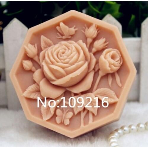 New Product!!1pcs 8-Lace Camellia (zx188) Silicone Handmade Soap Mold Crafts DIY Mould
