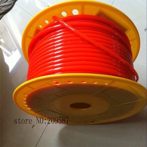 Tube PU Pneumatic Hose Red color 2.5mm x 4mm for pneumatics 25meter