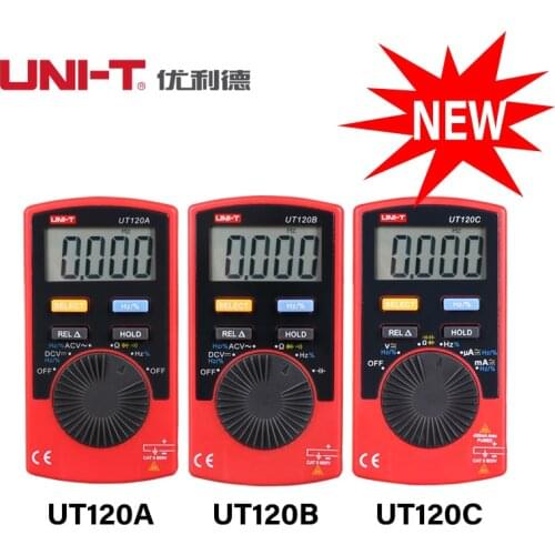 UNI-T Handheld Digital Multimeter UT120A UT120B UT120C 4000 Count Display Auto Range Continuity Buzzer Voltage Meters Testers
