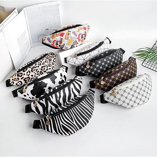 Luxury Women Leather Bag High Quality Waist Bag Thick Chain Shoulder Crossbody Chest Bag Female Belt sac Designer Brand Handbag