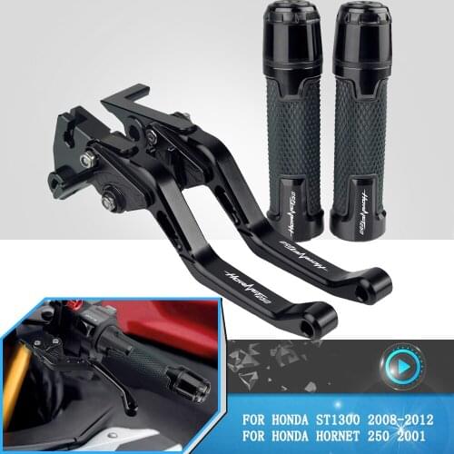 For Honda HORNET 250 ST1300 ST 1300 st1300 2008 2009 2010 2011 2012 Motorcycle Clutch Brake Lever Handle Grips Adjustable Levers