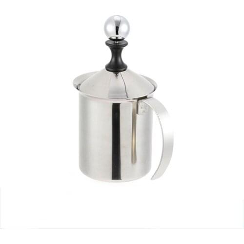 Steel Milk Frother Coffee Milk Foaming Cup 600ml Milk Frother Manual Milk Frother Coffee Appliance