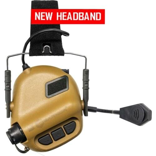 EARMOR Tactical Headsets M32 MOD3 Hearing Protector Headband Hearing Protector Black for Shooting Noise