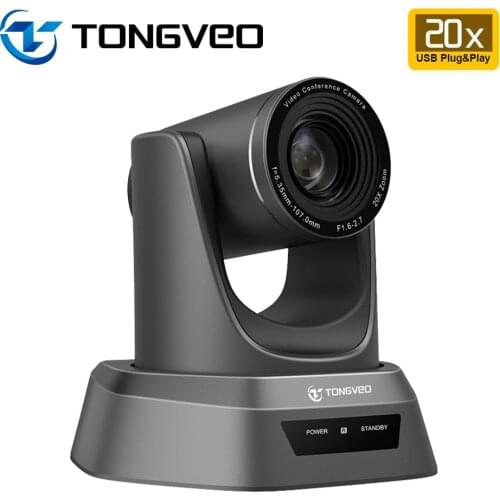 TONGVEO NV20U USB2.0 1080P PTZ Camera 20x Zoom Camera Rotatable Screen Cam Laptop Webcam With H.264 for YouTube Skype Facebook