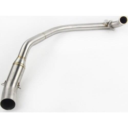 Slip On Motorcycle Exhaust Head Connect Tube Front Link Pipe Stainless Steel Exhaust System For CFMOTO NK150 All Years