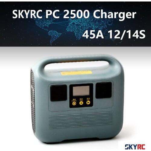SKYRC PC2500 12/14S Agricultural UAV Intelligent 2500W 45A 4 Channel High-power Fast Charging Lithium Battery Charger For Drone