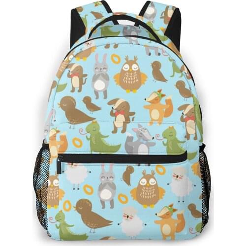 Backpack Women Shoulder Bag For Teenage Girls Cute Birds Animals Bagpack Female Ladies School Backpack