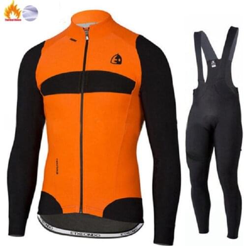 Winter Thermal Fleece Quality Etxeondo Cycling Jersey Long Set MTB Cycle Clothing Sportswear Mountain Bike Clothes ropa ciclismo