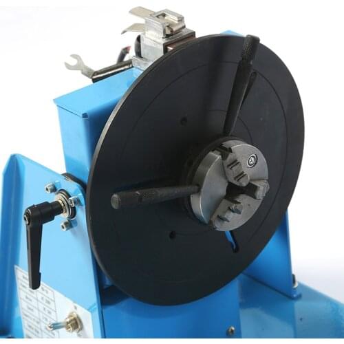 Small Welding Positioner Combined Automatic Welding Turntable + 65mm Chuck + Gun Frame + Tailstock HD-10