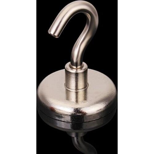 2015 Hot Sale Promotion Neodymium Magnets N35 36x46mm Hook Pot Magnet Strong Neodymium Salvage Tool
