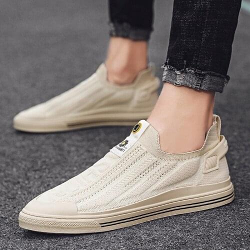 2020 Hot Men Shoes Sneakers Men Breathable Air Mesh Sneakers Slip on Summer Non-leather Casual Lightweight Shoes Men Sneakers