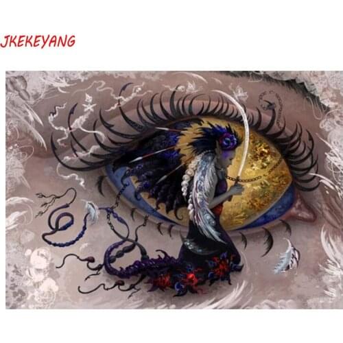5D DIY square/round Diamond painting beautiful eyes Cross Stitch Diamond Embroidery Pattern Rhinestone J1872