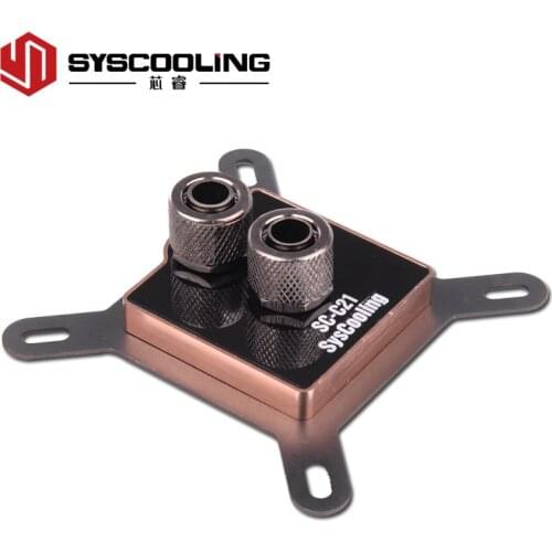 SYSCOOLING CPU Water Cooling Block C21 Jet-type Micro-channel Water Cooler Head Computer Intel Platform General Promotion