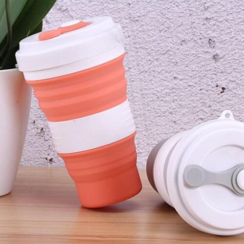 Folding Water Silica Gel Travel Portable High Temperature Capacity Can Be Filled with Boiling Water Contraction Mouthwash Cup