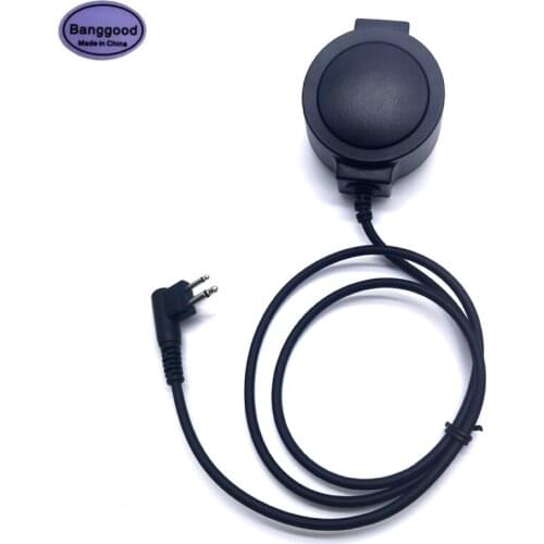 K-324 Big PTT for Z Tactical Bowman Elite II U94 PTT Headphone Throat Mic Headset for Motorola GP3188 GP3688 CP300 EP350 Radio