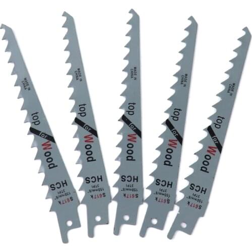 S617K Reciprocating Saw Blade 6''/150mm Jig Saw Blades For 20-100mm Wood Cutting Carpentry Woodworking Tools