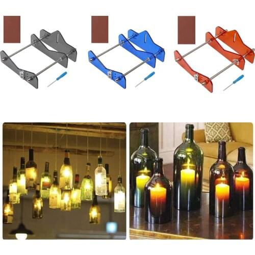 1pcs Glass Bottle Cutter Kit, Bottle Cutter Bar Shop Machine Round, Square, Oval Bottles Cut Tools 200x150mm