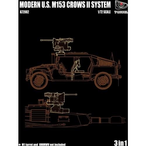 T-MODEL A72002 1/72 U.S. M153 Crows II System Model Kit